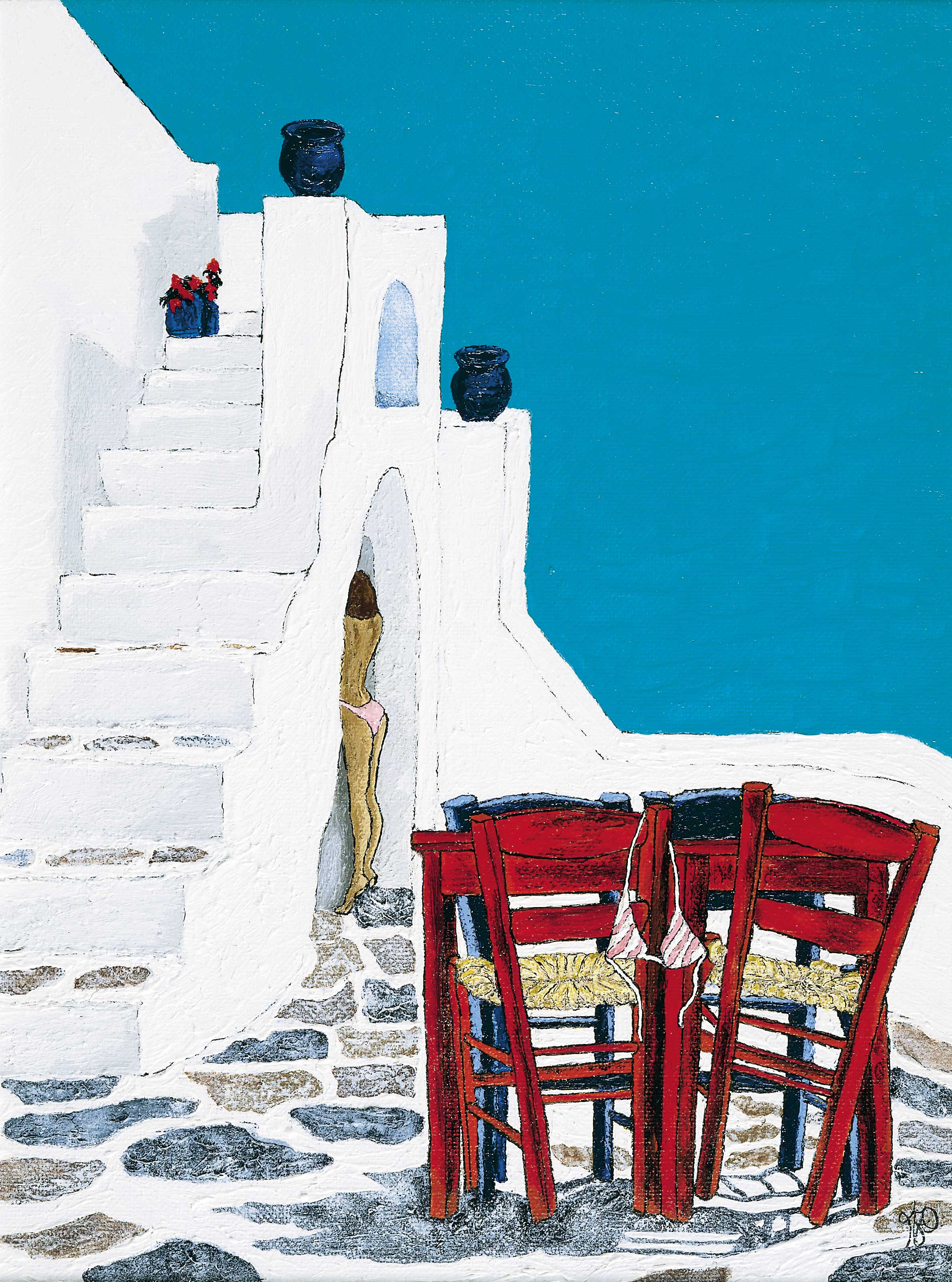 Mykonos - Forgotten bikini in the Cyclades